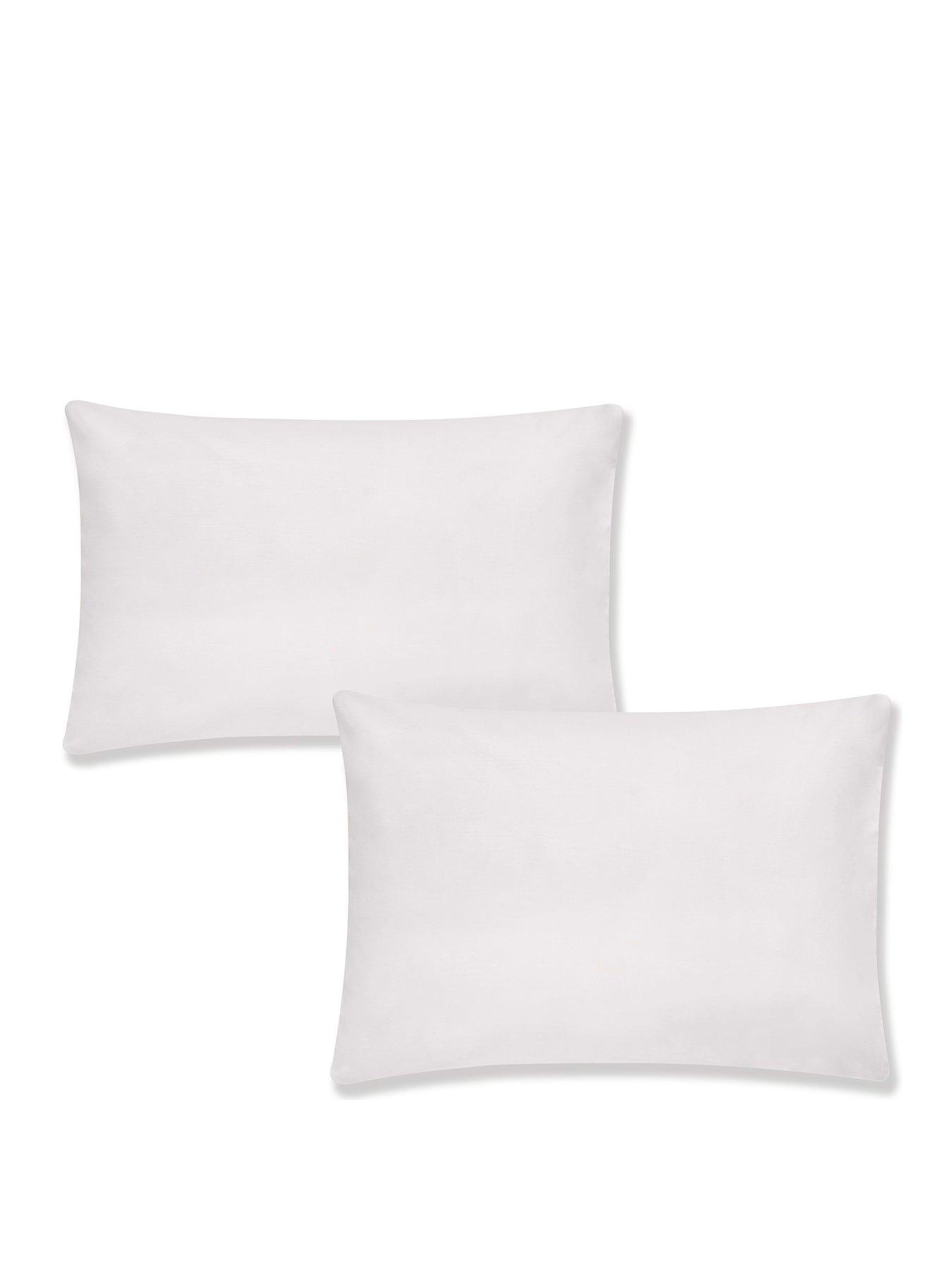 Product photograph of Bianca Fine Linens Organic Cotton 200 Thread Count Pillowcase Pair In Silver from very.co.uk