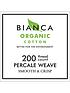  image of bianca-fine-linens-organic-cotton-200-thread-count-percale-duvet-cover-set