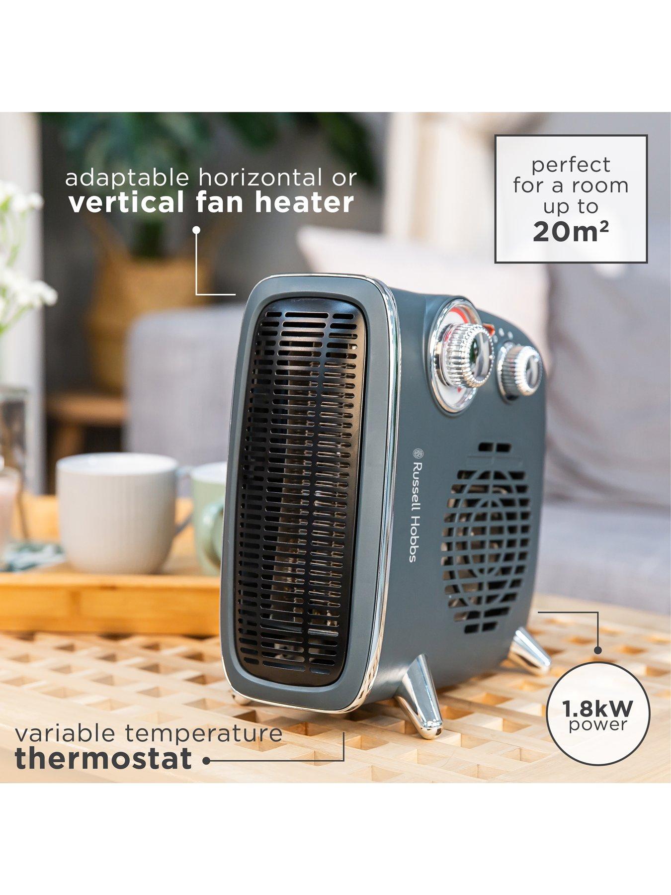 Russell Hobbs Retro Fan Heater RHRETHFH1001G | very.co.uk