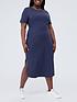 v-by-very-curve-midi-crew-neck-t-shirt-jersey-dress-with-stretchnbsp--navyfront