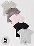 v-by-very-girlsnbsptie-front-t-shirts-5-packnbsp--multinbspfront