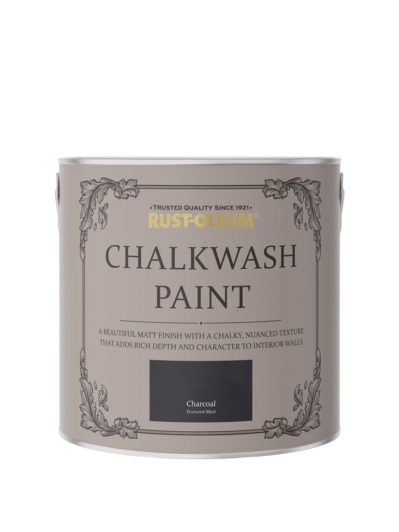 Product photograph of Rust-oleum Chalkwash Paint Charcoal 2 5l from very.co.uk
