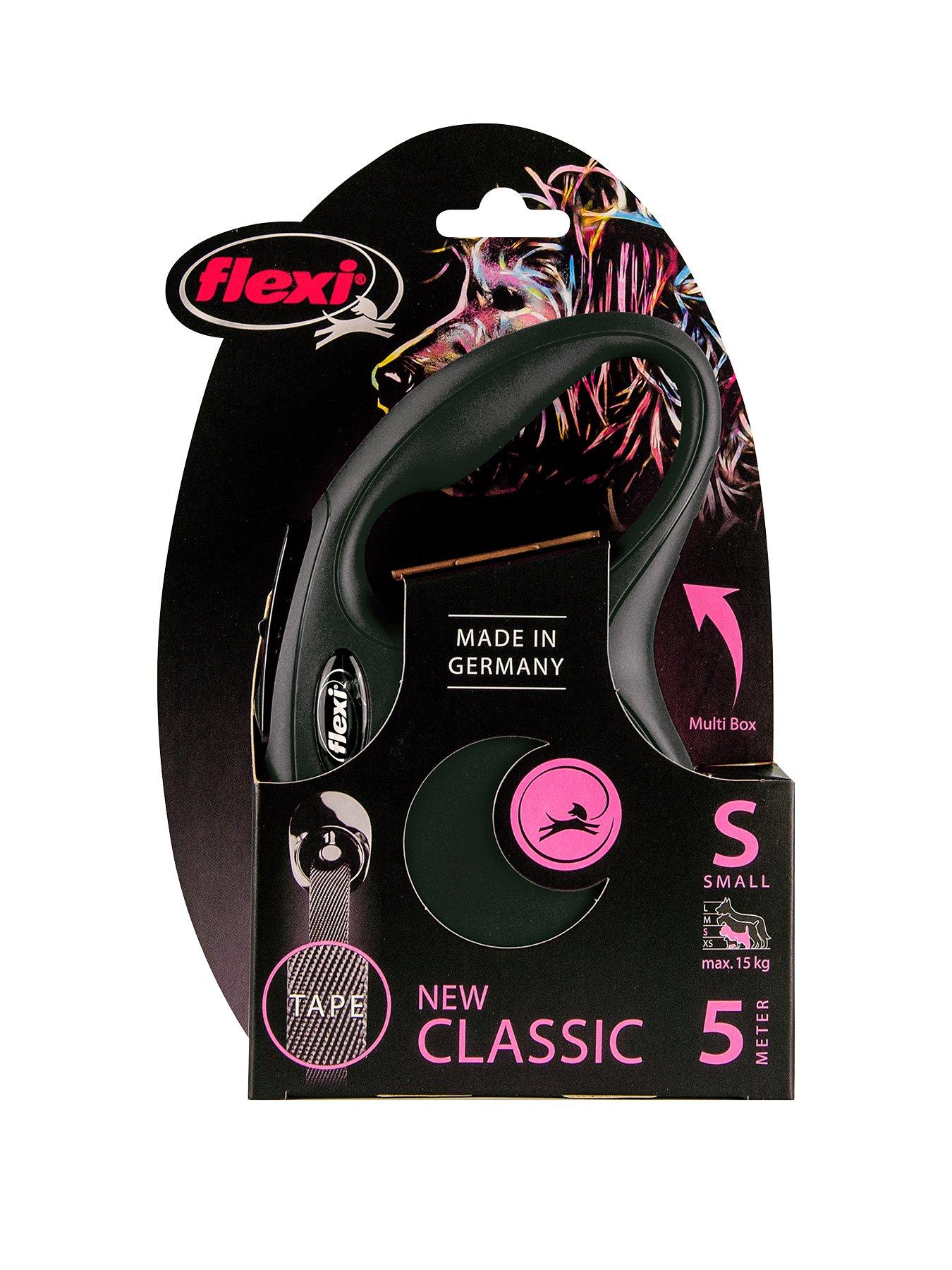 Flexi Classic Black 5m Tape Dog Lead Small