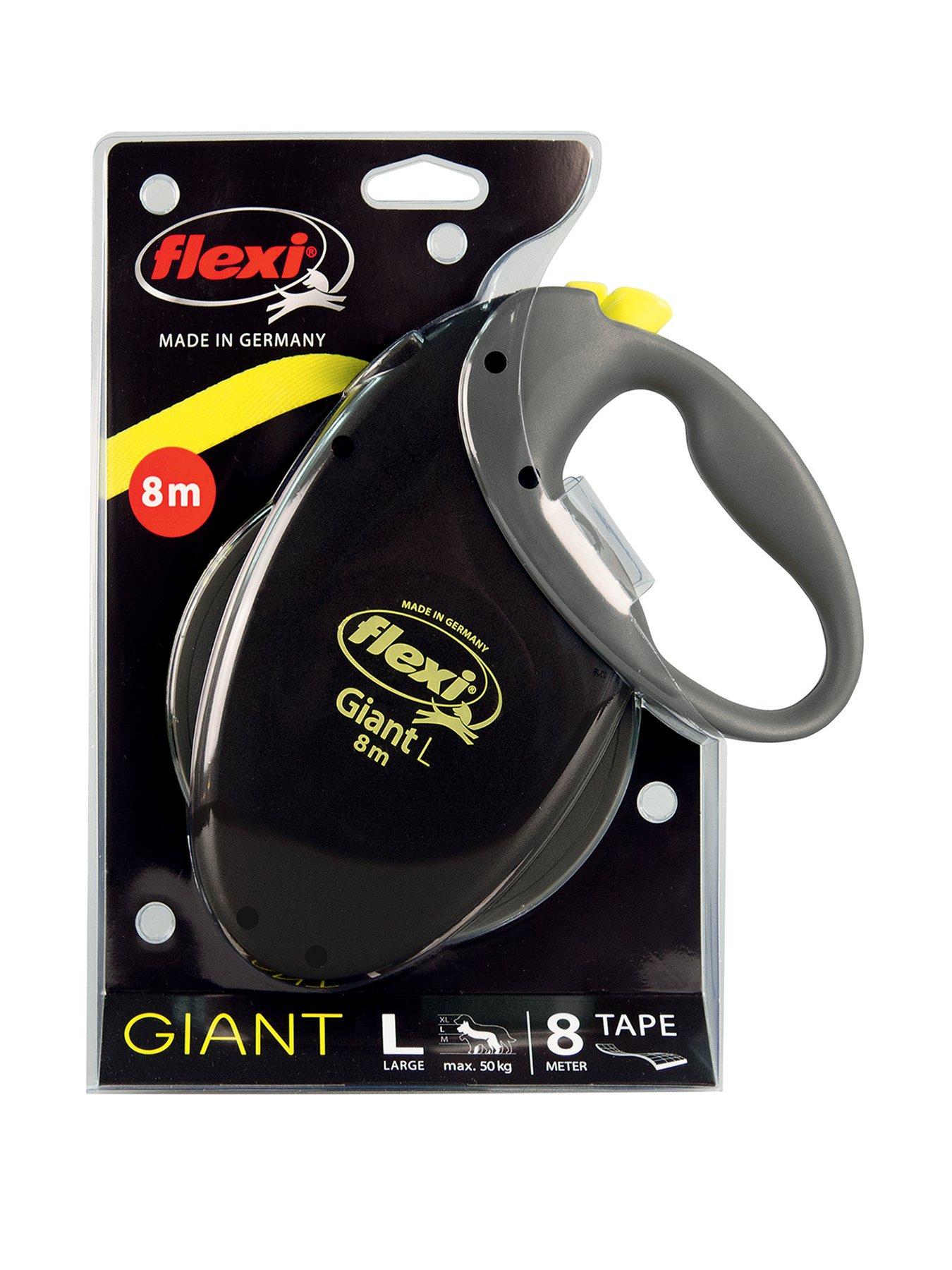 undefined Giant Neon Black 8m Tape Dog Lead