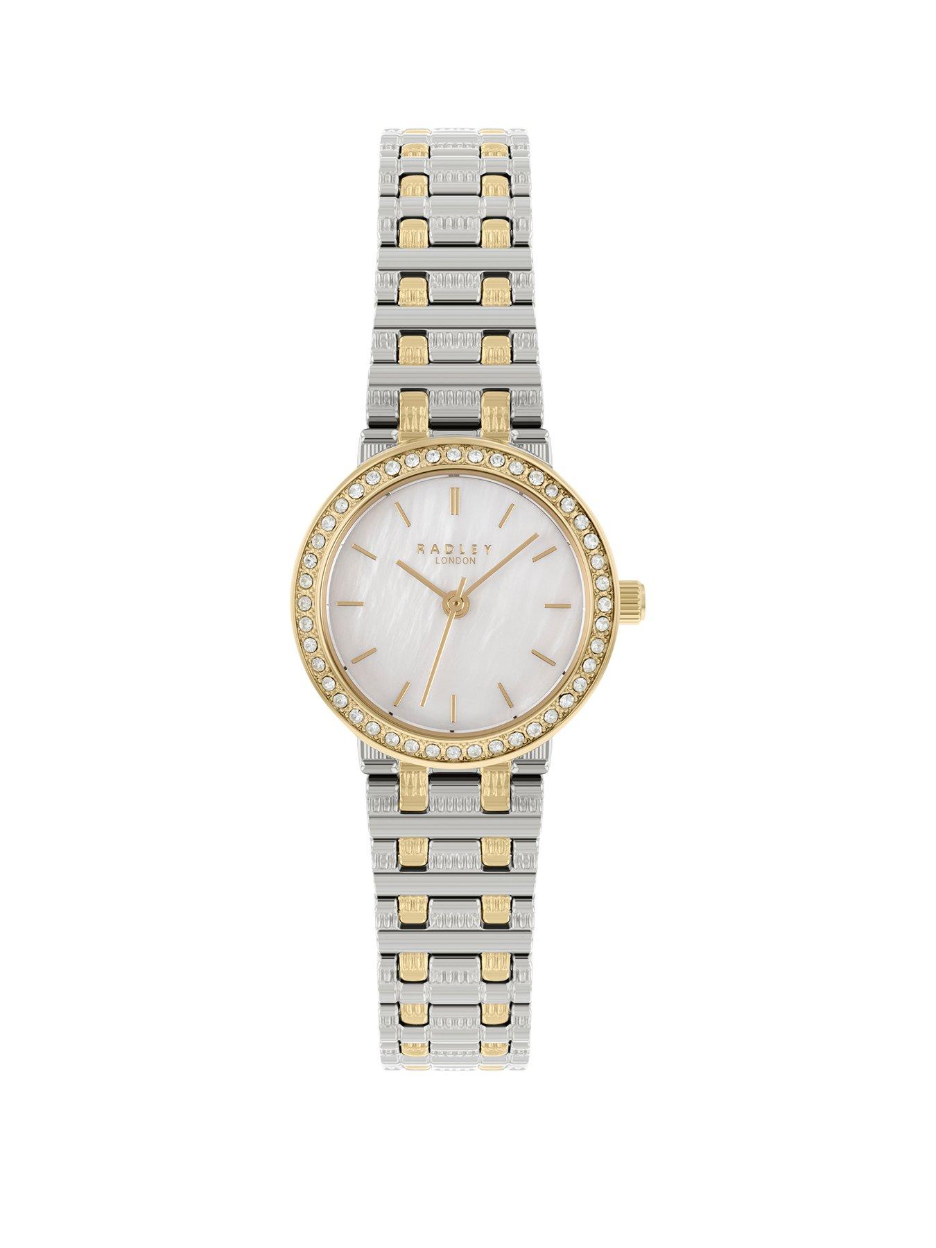 Jewellery & watches Mother of Pearl Dial Silver Tone Two Tone Bracelet Watch