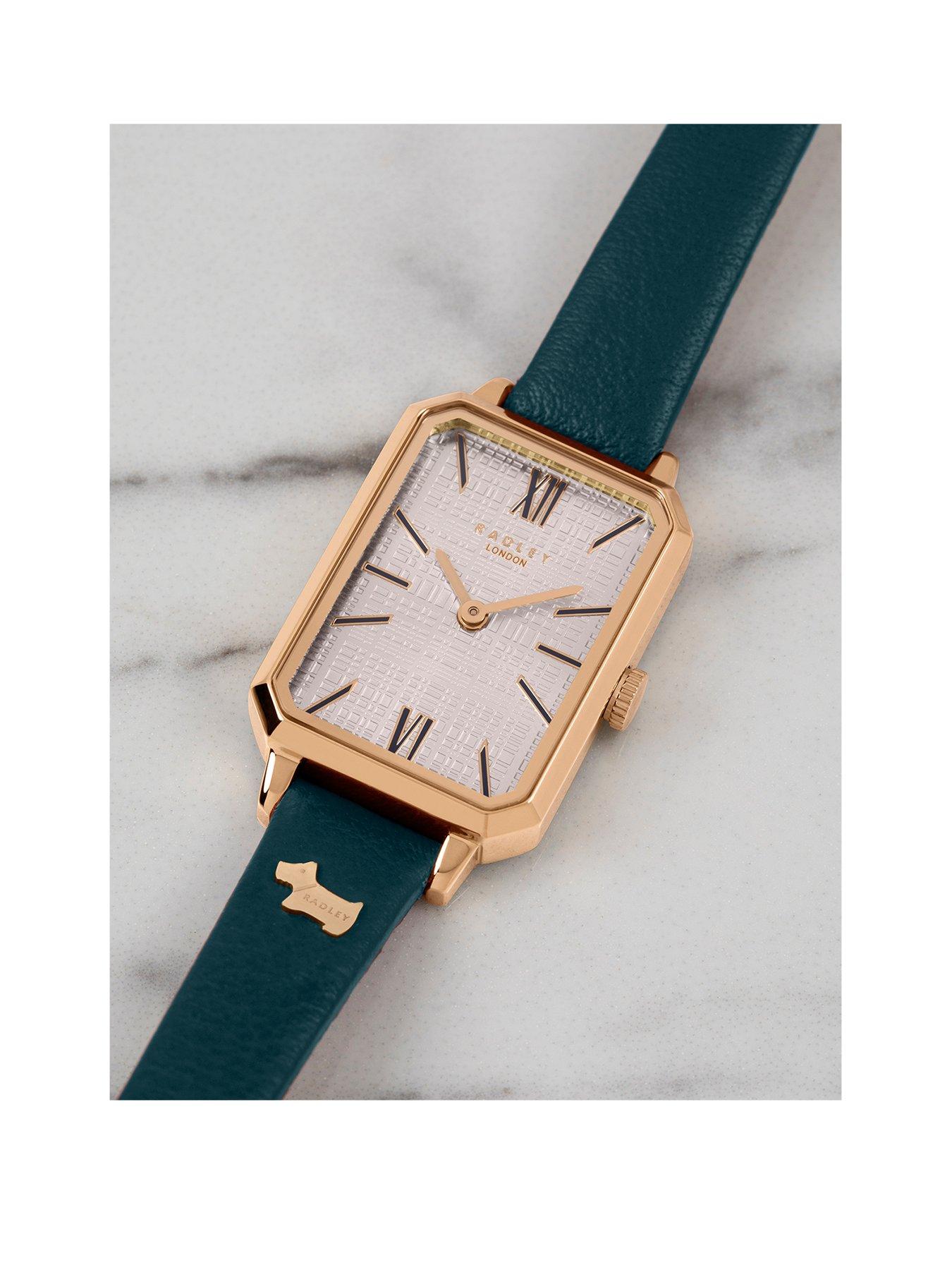 Jewellery & watches Sqaure Dial Navy Strap Watch