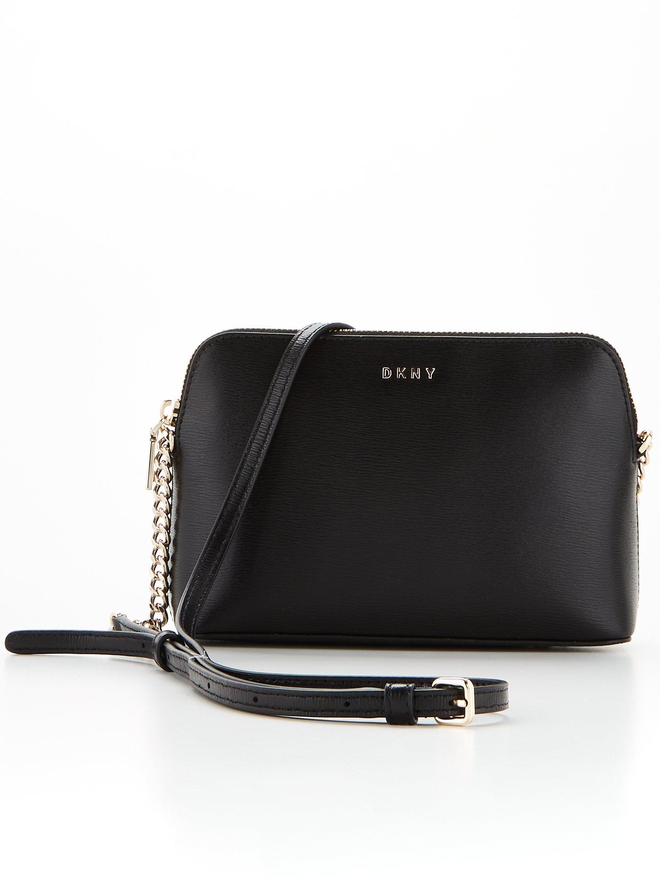 DKNY Bryant Sutton Dome Crossbody Black/Gold Very