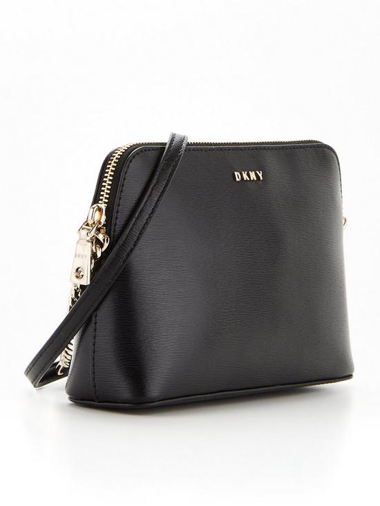back image of dkny-bryant-suttonnbspdome-crossbody-blackgold