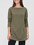 v-by-very-popper-sleeve-tunic-top-khakifront