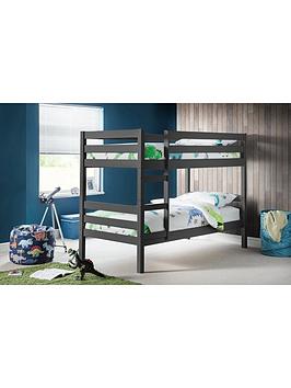 Product photograph of Julian Bowen Camden Bunk Bed - Anthracite from very.co.uk