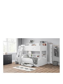 Product photograph of Julian Bowen Riley Triple Sleeper - White from very.co.uk