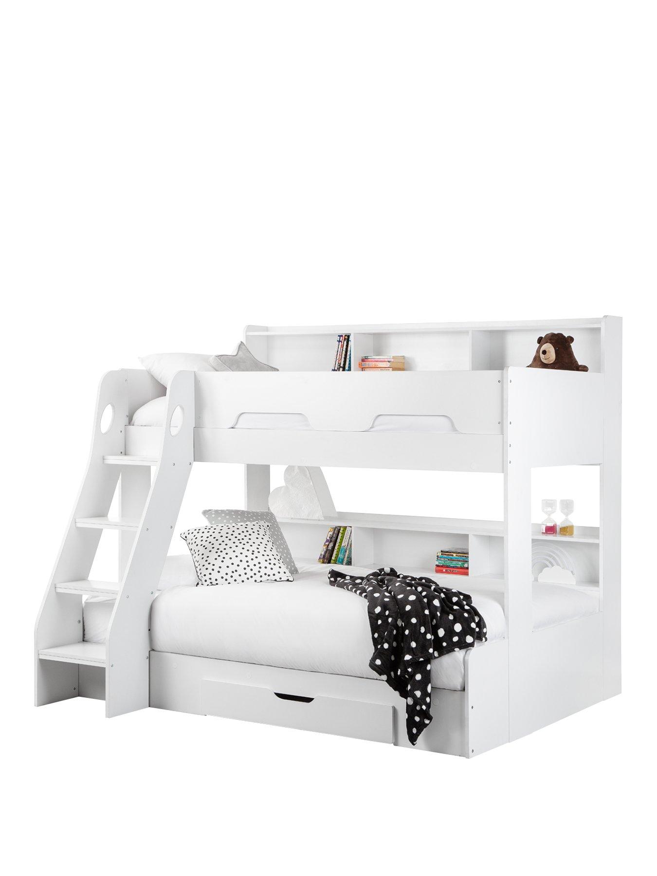 Product photograph of Julian Bowen Riley Triple Sleeper - White from very.co.uk