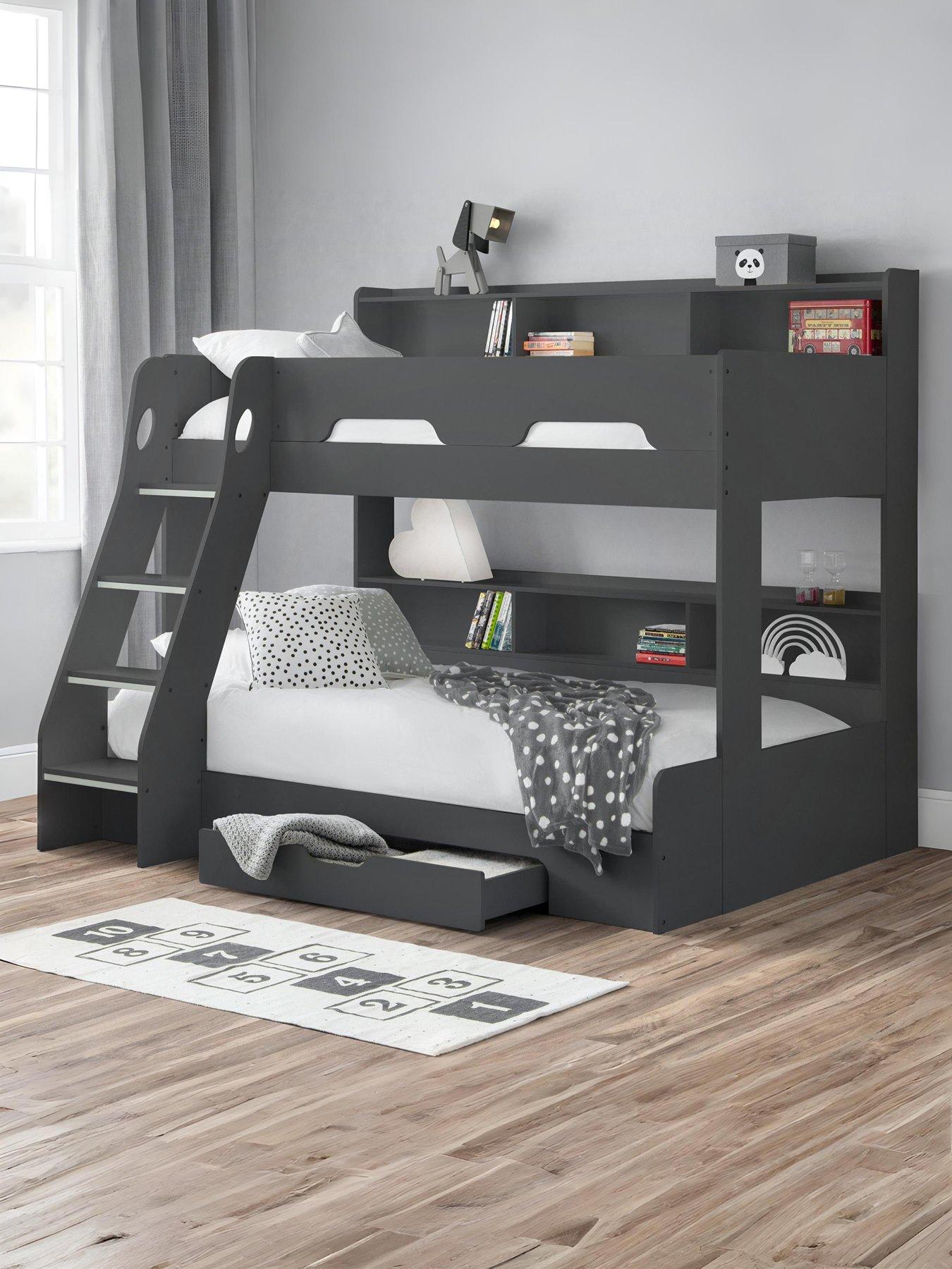 Julian Bowen Riley Triple Sleeper Bunk Bed - Anthracite