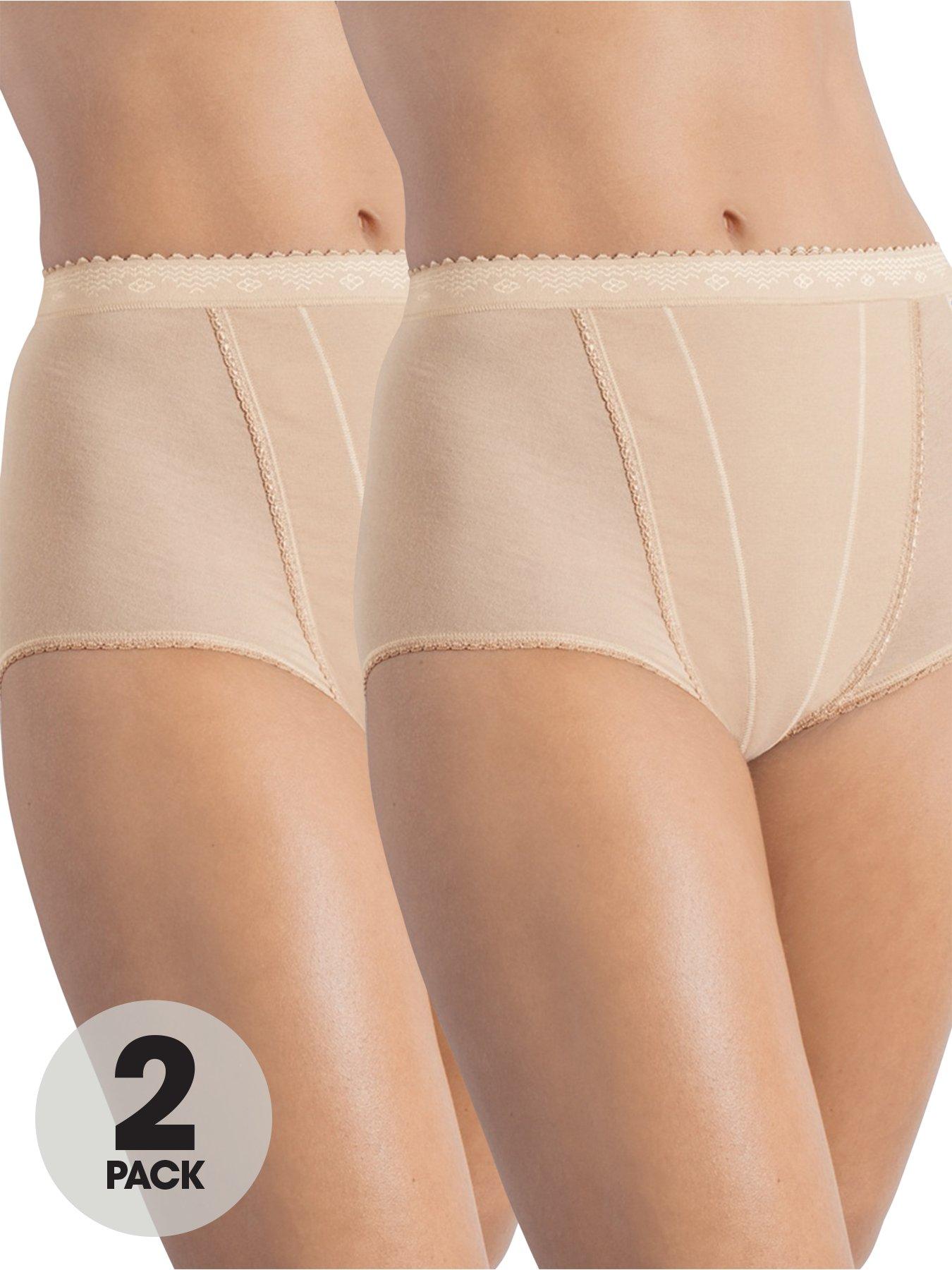 Sloggi 2 Pack Control Maxi Brief - Skin