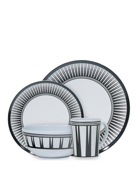 streetwize-campingcaravan-melamine-dinnerware-set-stripe