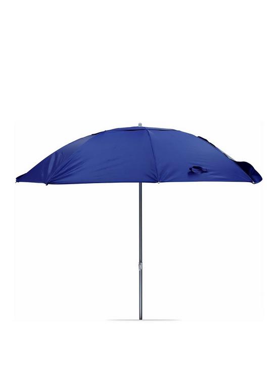 front image of streetwize-folding-beach-umbrellaground-shade
