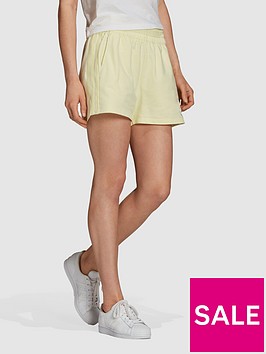 adidas-originals-tennis-luxe-3-stripes-shorts-yellow