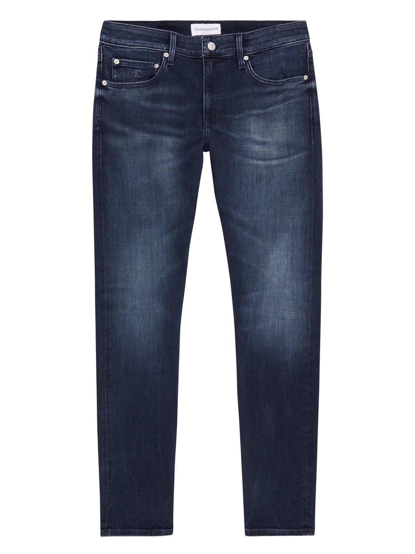 Calvin Klein Jeans CK Jeans Slim Fit Jeans - Dark Denim | very.co.uk