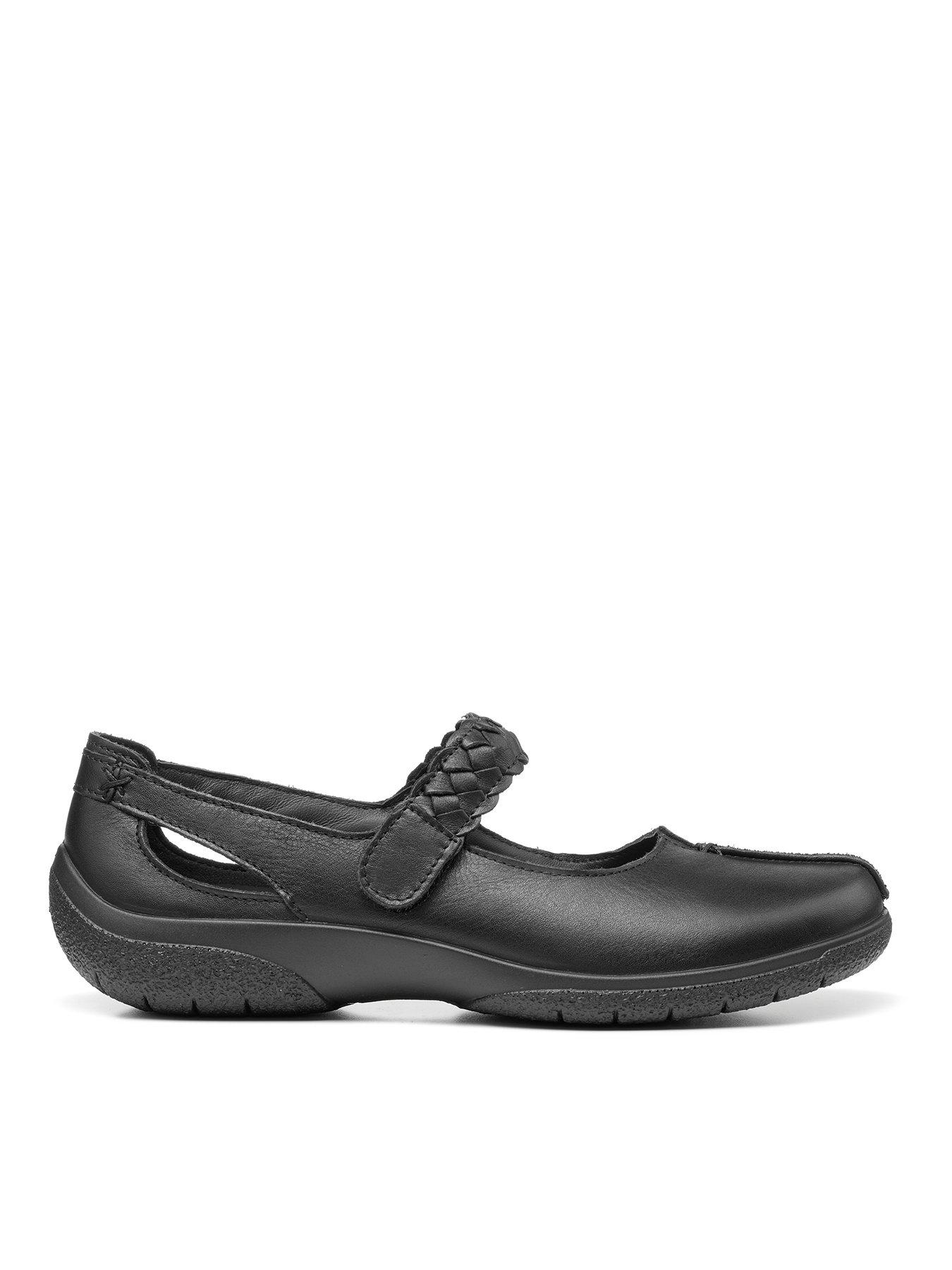 Women Shake Wide Fit Flat Shoes - Black