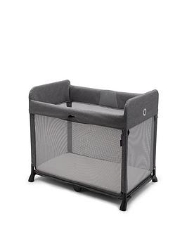 Product photograph of Bugaboo Stardust Travel Cot - Grey Melange from very.co.uk