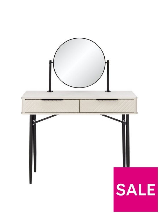 front image of melody-dressing-table