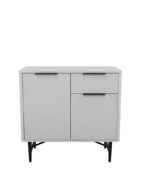 front image of melody-2-door-1-drawernbspcompact-sideboard-white