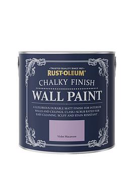 Product photograph of Rust-oleum Chalky Finish Wall Paint In Violet Macaroon Ndash 2 5-litre Tin from very.co.uk