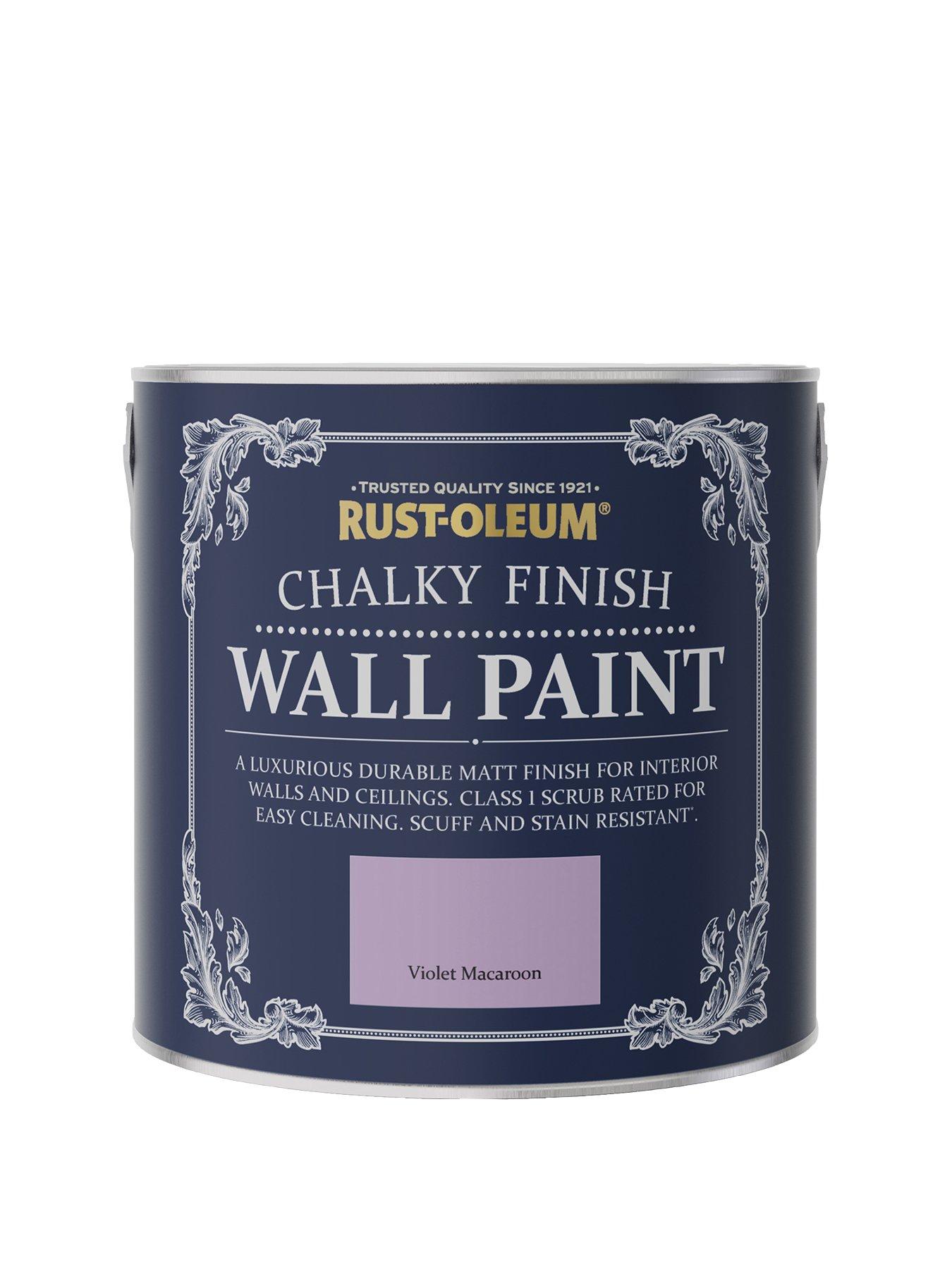 Image 1 of 5 of Rust-Oleum Chalky Finish Wall Paint in Violet Macaroon &ndash; 2.5-litre Tin