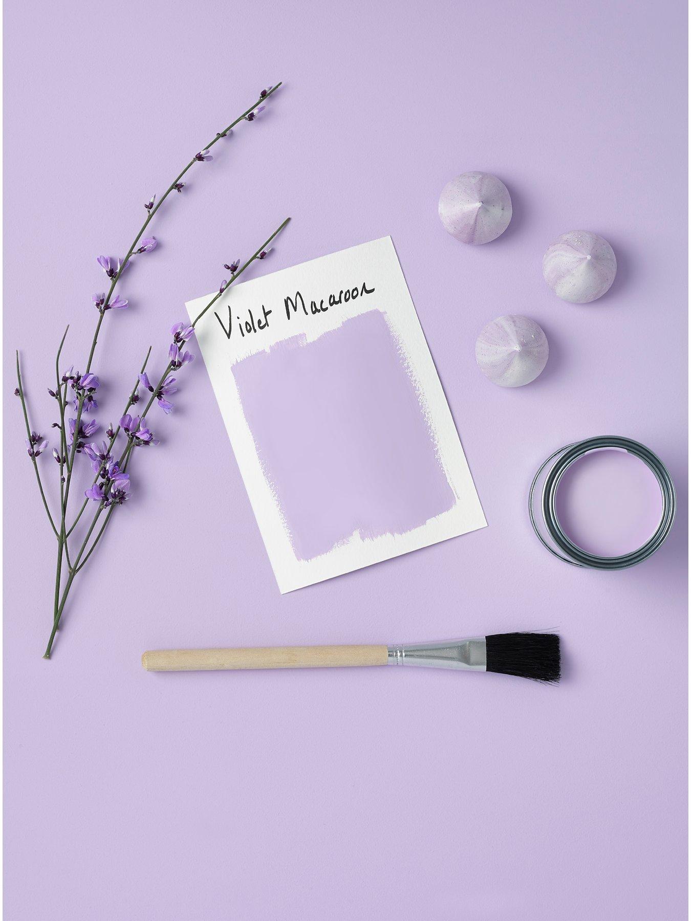 Image 4 of 5 of Rust-Oleum Chalky Finish Wall Paint in Violet Macaroon &ndash; 2.5-litre Tin