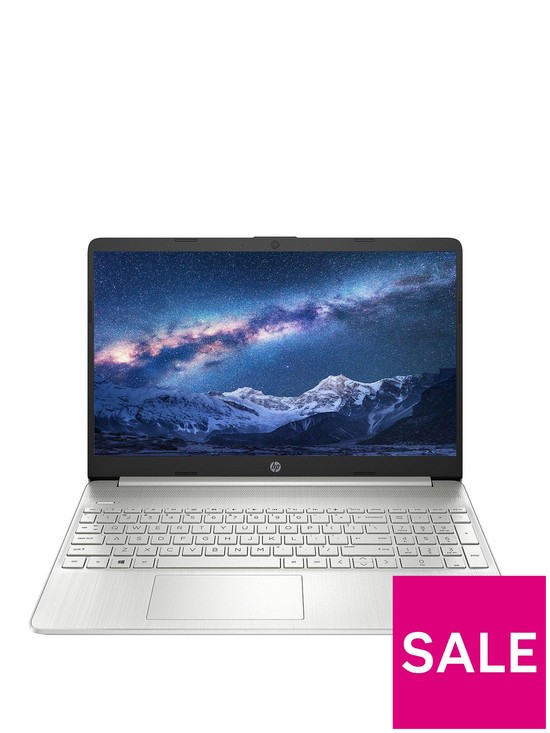 front image of hp-15s-fq2015na-laptop-156in-fhd-11th-gennbspintel-i3-8gb-ram-256gb-ssdnbsp--silver