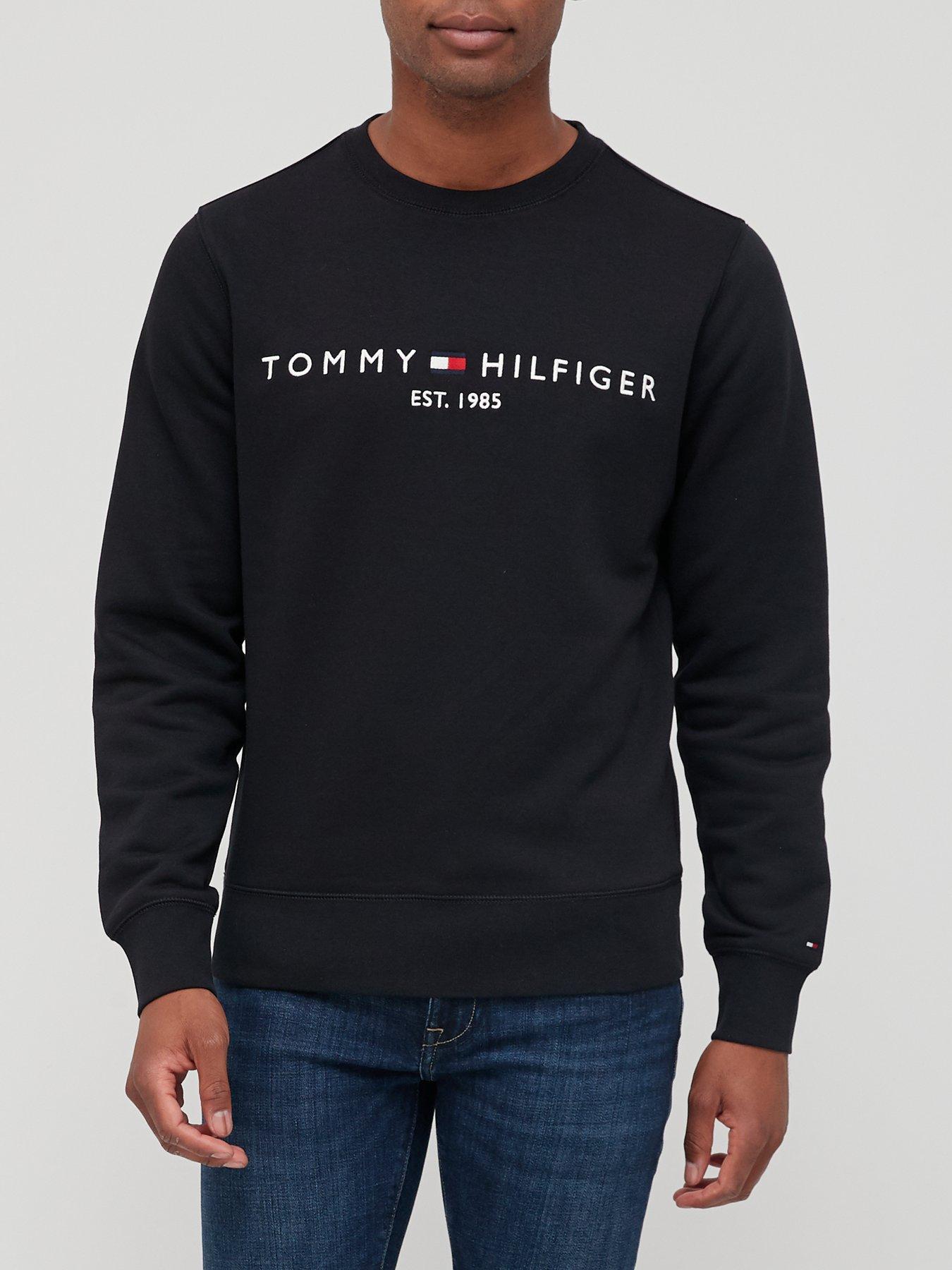 undefined Logo Crew Neck Sweatshirt - Black