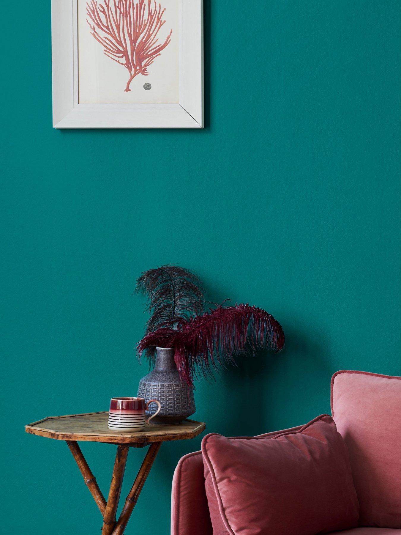 undefined Chalky Finish 2.5-litre Wall Paint – Peacock Suit