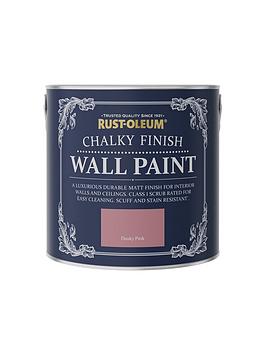 Product photograph of Rust-oleum Chalky Wall Paint Dusky Pink 2 5l from very.co.uk