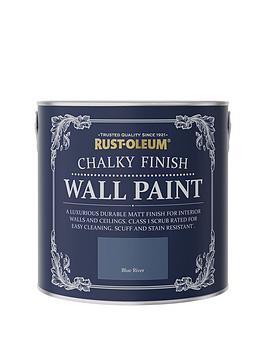 Product photograph of Rust-oleum Chalky Finish 2 5-litre Wall Paint Ndash Blue River from very.co.uk