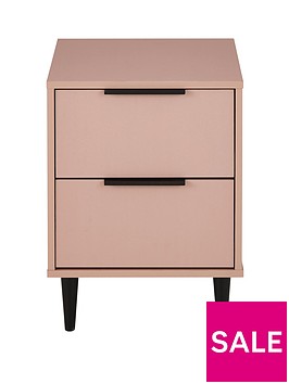 ashley-2-drawer-bedside-chest-pink