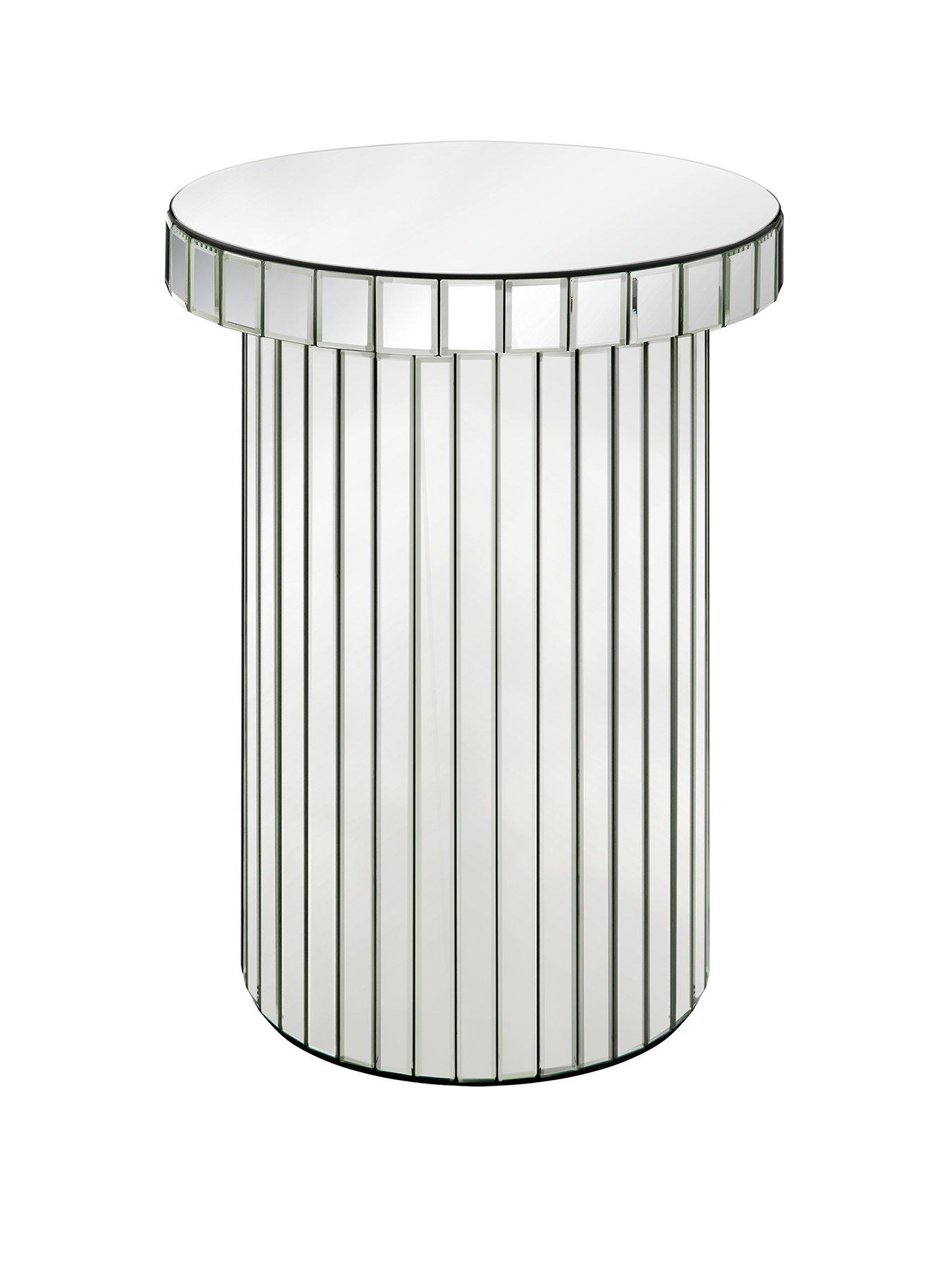 Mirrored side table very discount