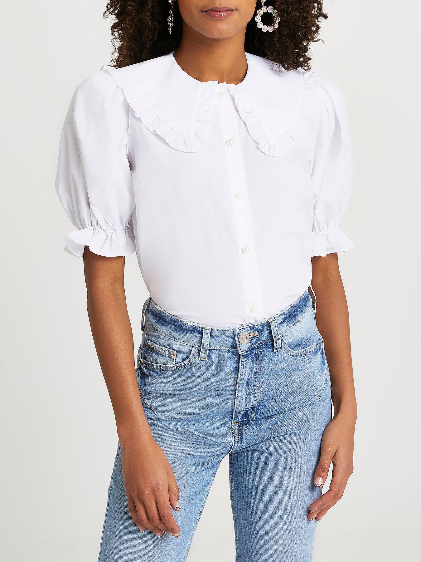 white smock top