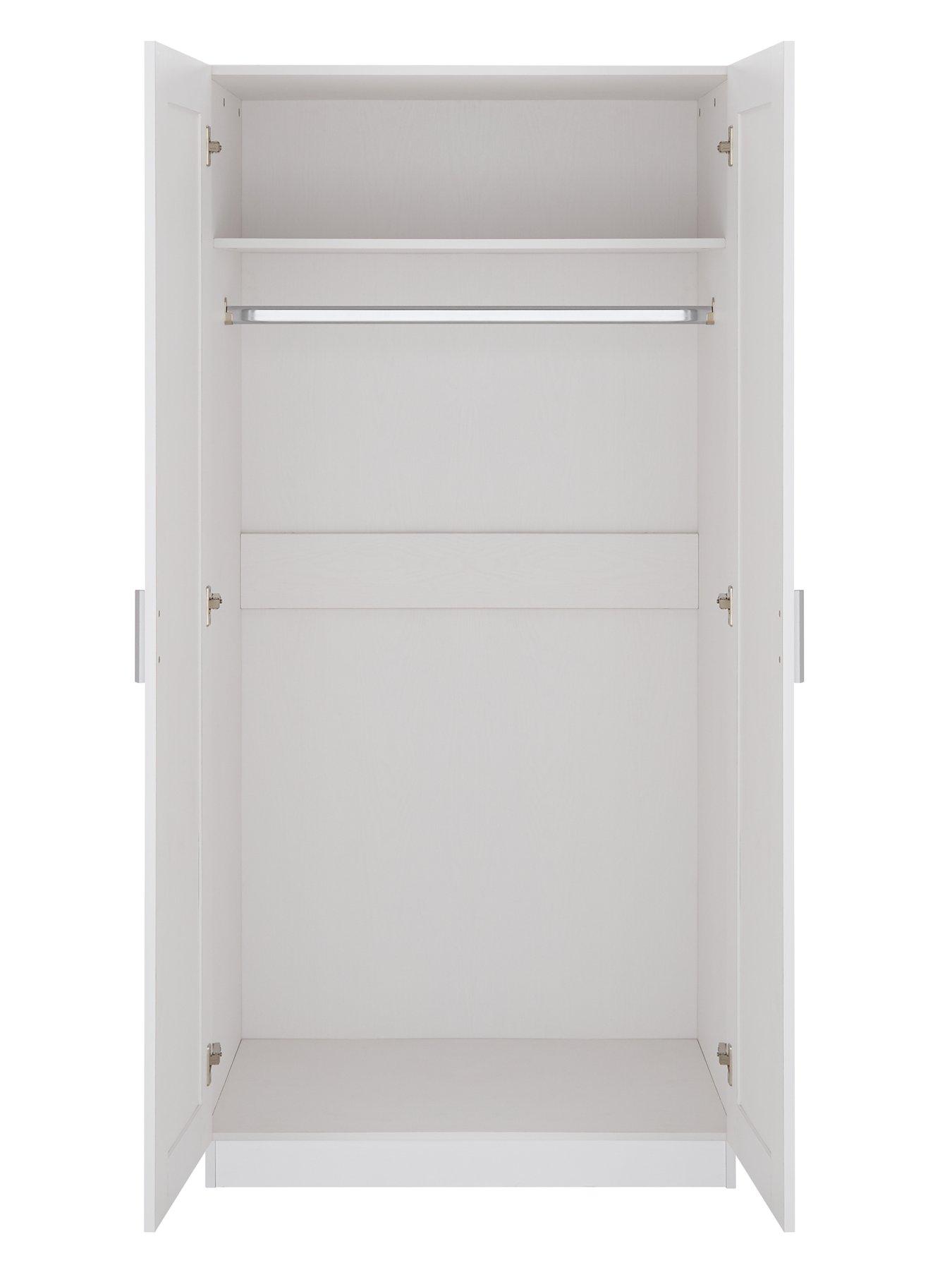 Image 4 of 6 of Everyday Taryn Kids&nbsp;2 Door Wardrobe - White
