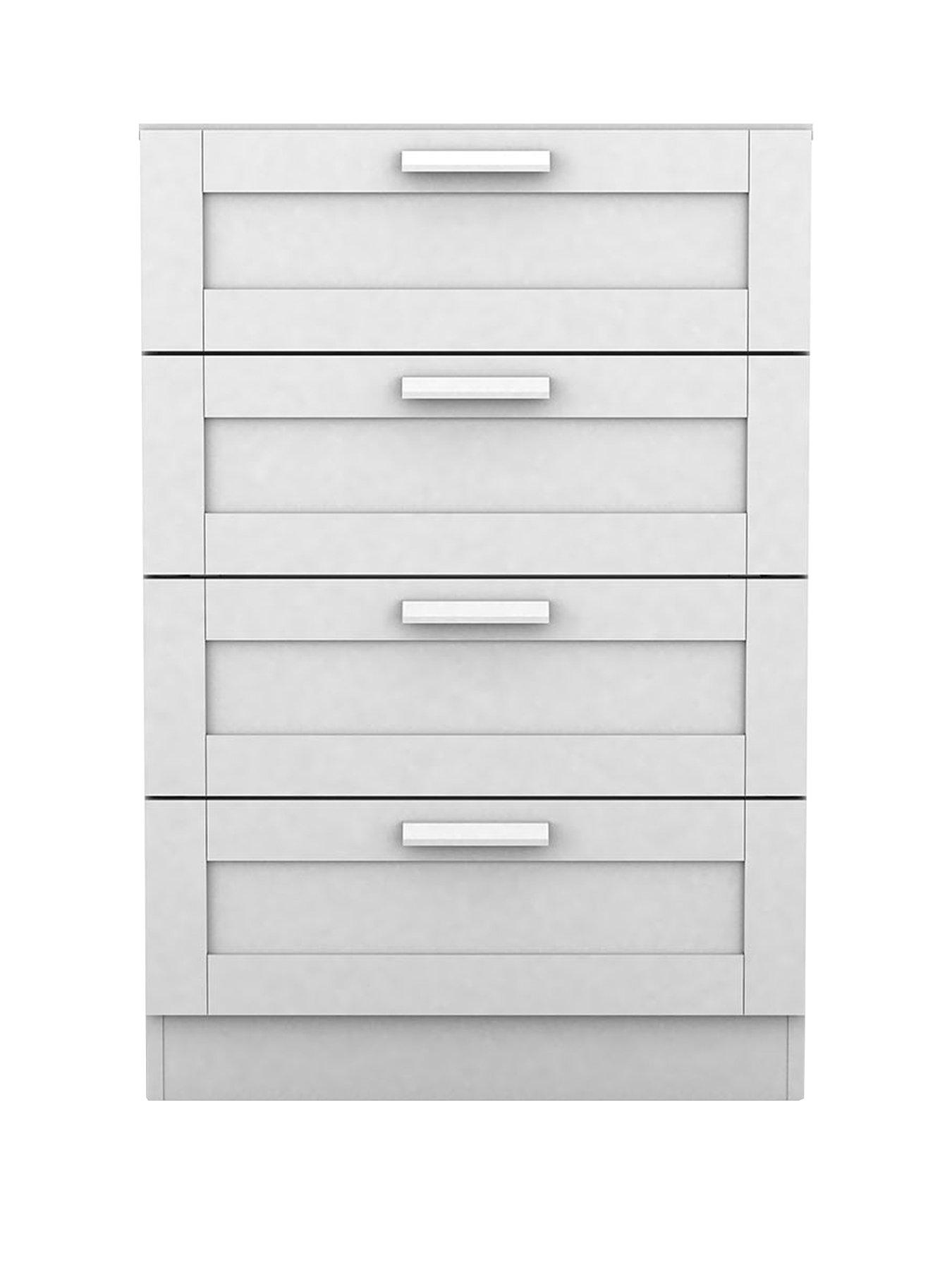 Image 2 of 5 of Everyday Taryn Kids 4 Drawer Chest - White