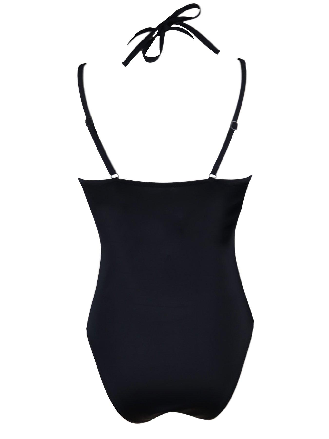 Pour Moi Space Double Strap Underwired Swimsuit - Black | very.co.uk