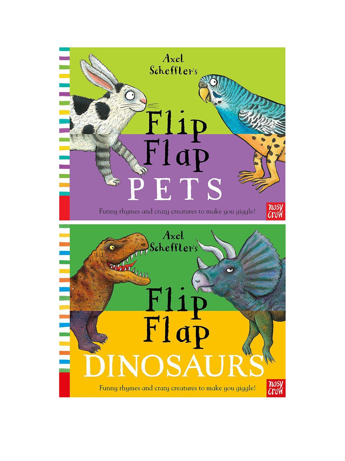 Animal Book Bundle Flip Flap Pets & Flip Flap Dinosaurs very.co.uk
