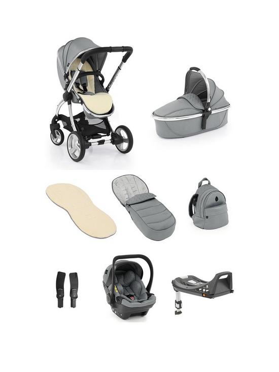 front image of egg2-luxury-bundle-with-egg-shell-car-seat-monument-grey