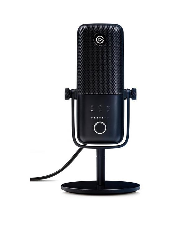 front image of elgato-wave-3-premium-usb-condenser-microphone-amp-digital-mixing-solution