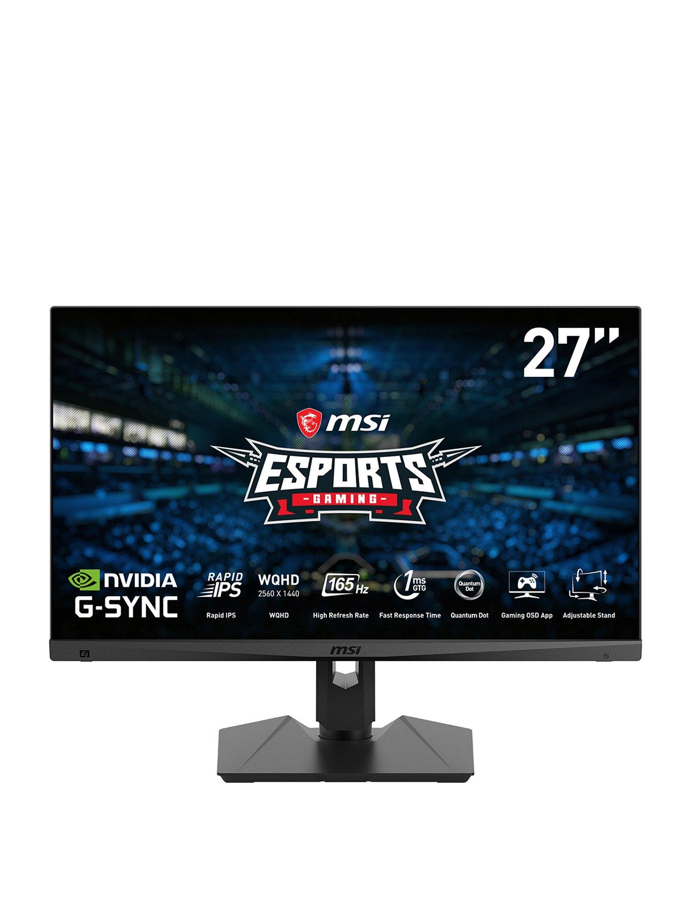 Optix MAG274QRF-QD 27 inch, Quantum Dot, Quad HD, IPS, 1ms, 165Hz, G-Sync,  Flat Gaming Monitor