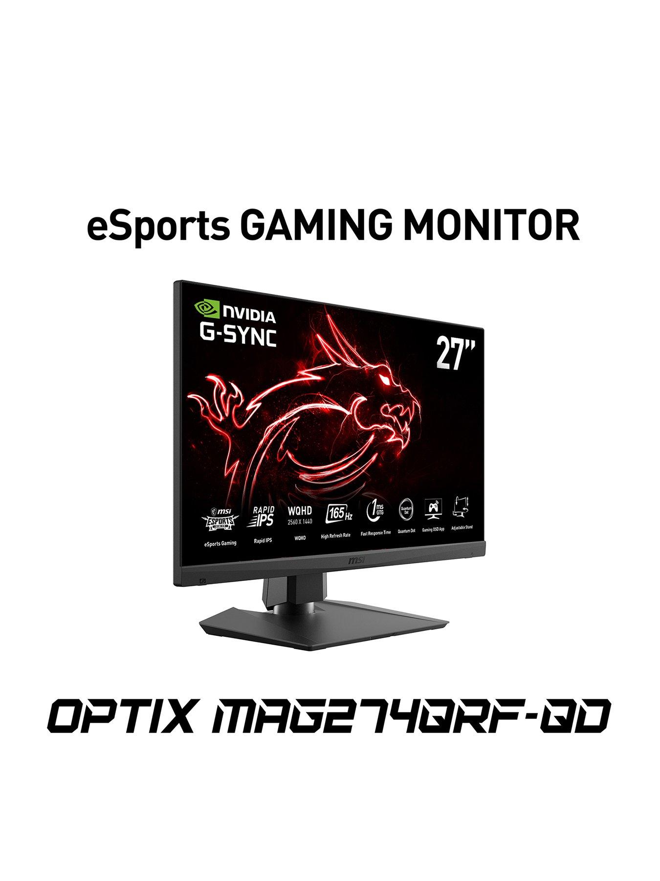 MAG274QRF-QD Quad Optix HD, Gaming Flat G-Sync, MSI 27 IPS, Monitor 165Hz, 1ms, Quantum Dot, inch,