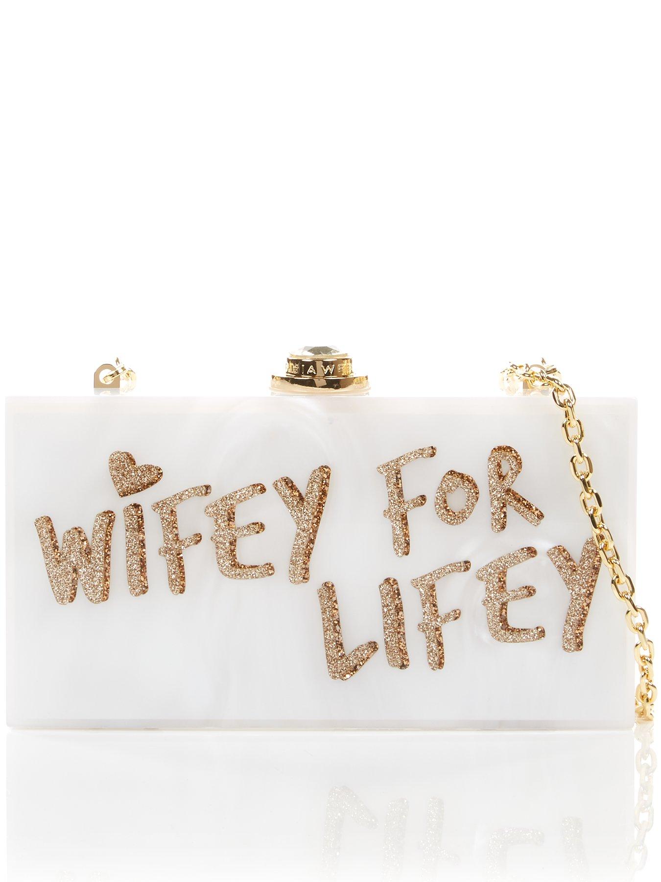 Sophia ster Cleo Wifey For Lifey Box Bag White very.co.uk