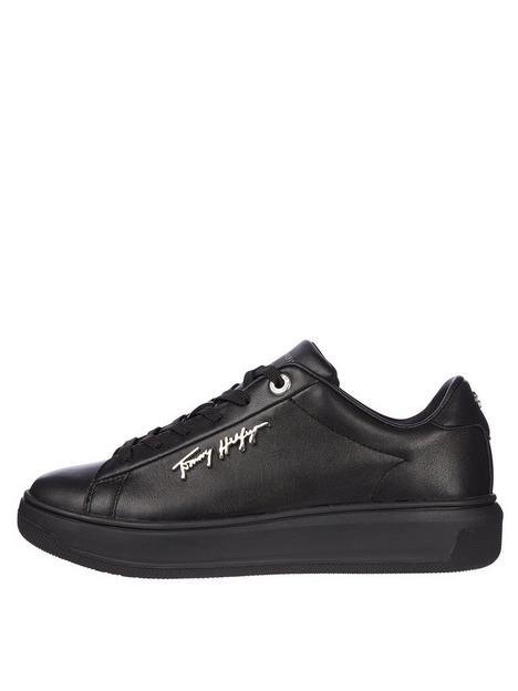 tommy-hilfiger-signature-leather-sneaker-black
