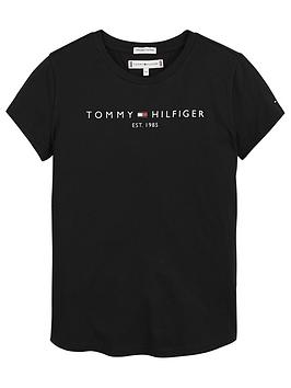 tommy-hilfiger-girls-essential-short-sleeve-t-shirt-black