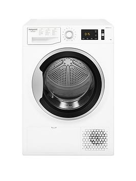 Product photograph of Hotpoint Activecare Ntm1192sk 9kg Load Tumble Heat Pump Dryer - White from very.co.uk