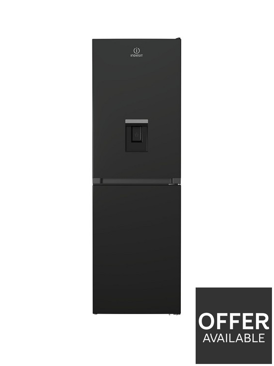 front image of indesit-infc850ti1kaqua1-total-no-frost-fridge-freezer-black